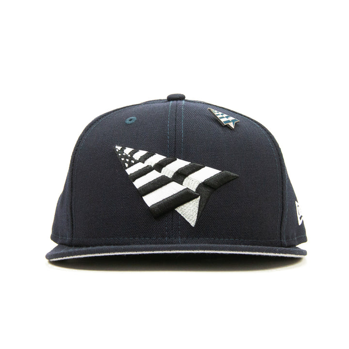 Navy Boy Crown Old School Snapback (Navy)