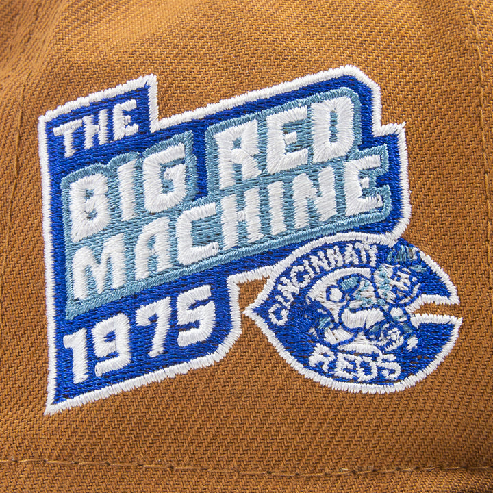 Cincinnati Reds Big Red Machine Fitted Cap (Bronze/Dark Royal)