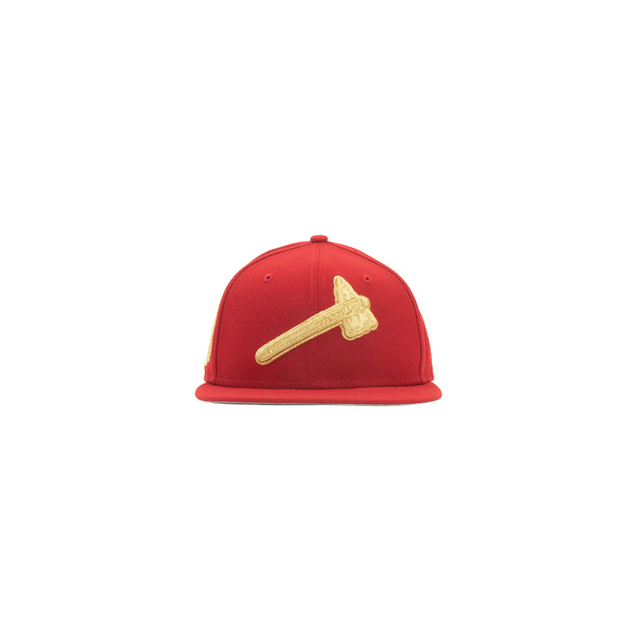 Atlanta Braves 2021 World Series Fitted Cap (Red/Gold)