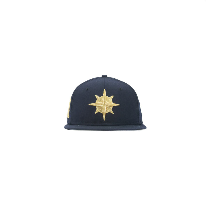 Seattle Mariners 30-Year Anniversary Fitted Cap (Navy/Gold)