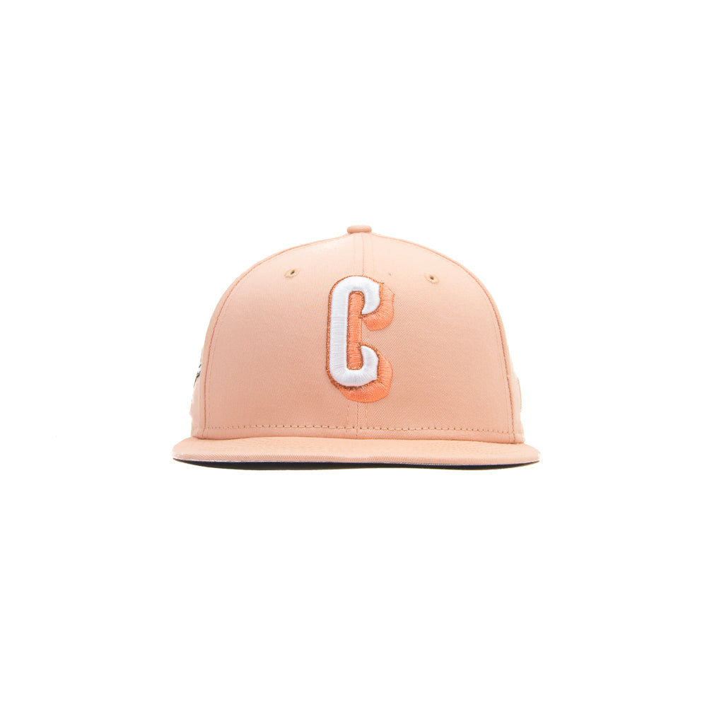 Cincinnati Reds C Font Fitted Cap (Blush)