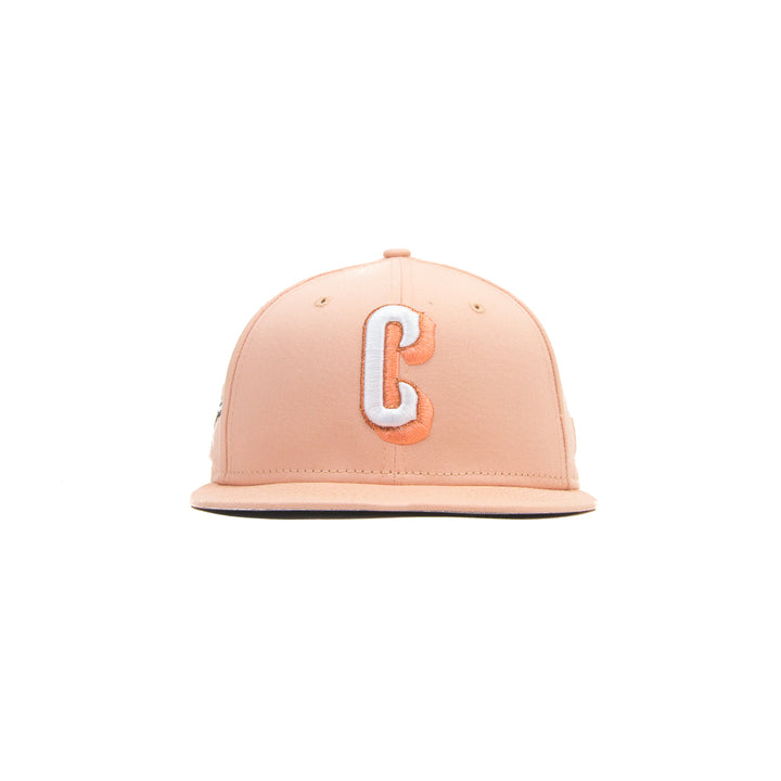 Cincinnati Reds C Font Fitted Cap (Blush)