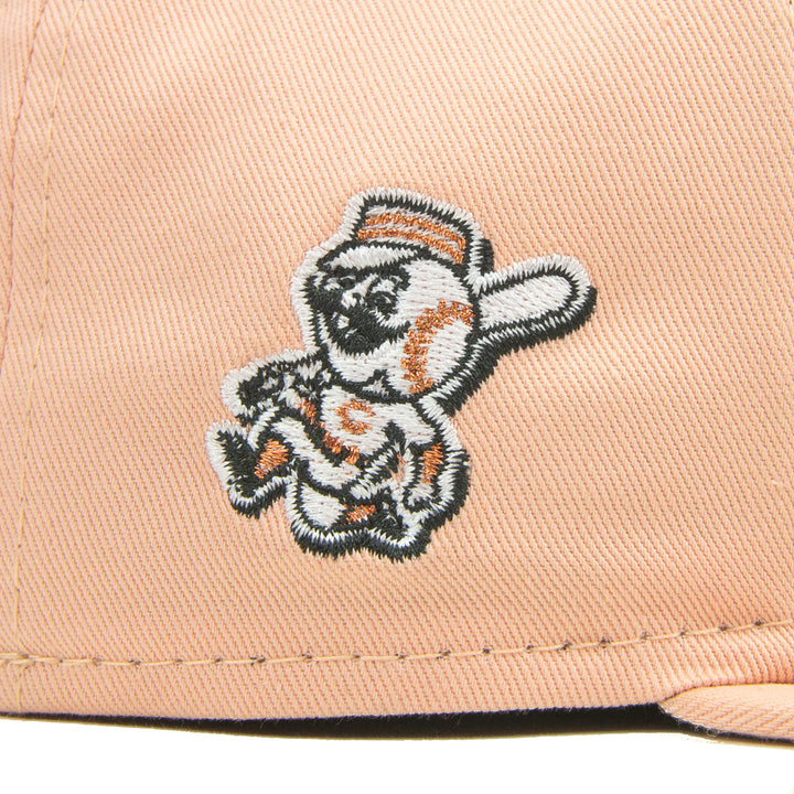 Cincinnati Reds C Font Fitted Cap (Blush)