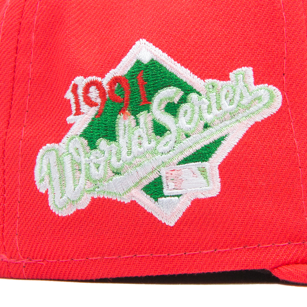 Minnesota Twins 1990 World Series Fitted Cap (Hot Lava)