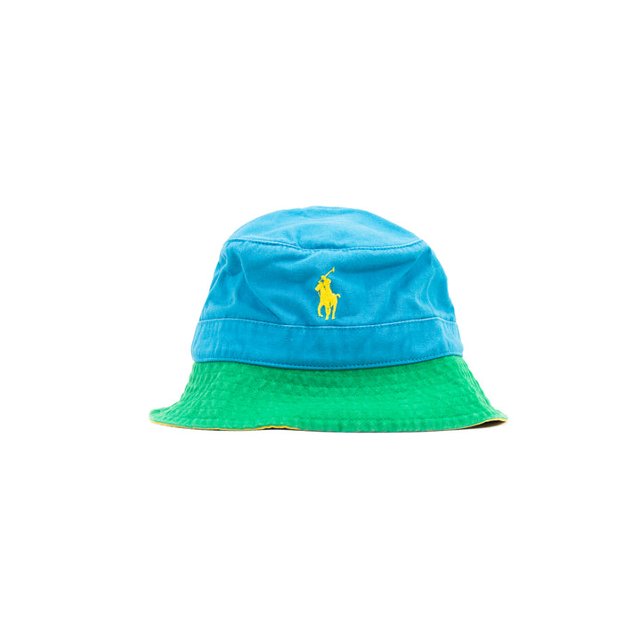 Color-Blocked Twill Bucket (Pacific Royal/Yellowfin)