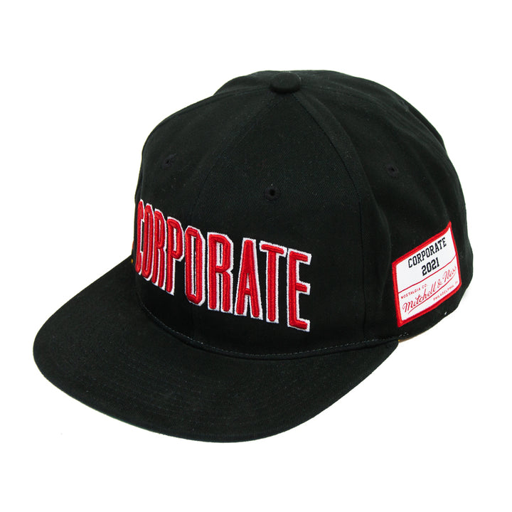 Corporate x Mitchell & Ness Arch Anniversary Snapback (Black/Citrine)