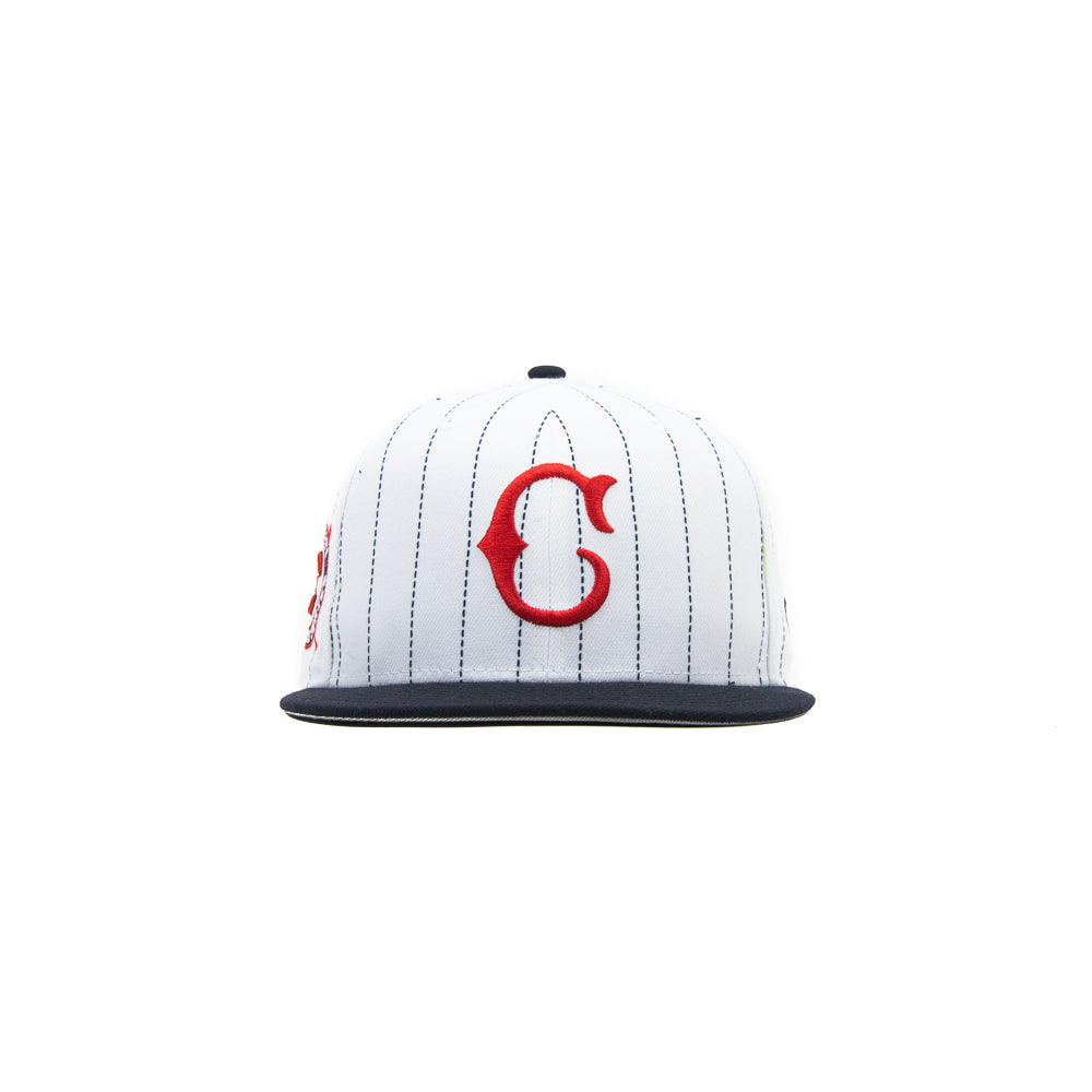 Cincinnati Reds 1919 World Series Fitted Cap (White/Pinstripe)