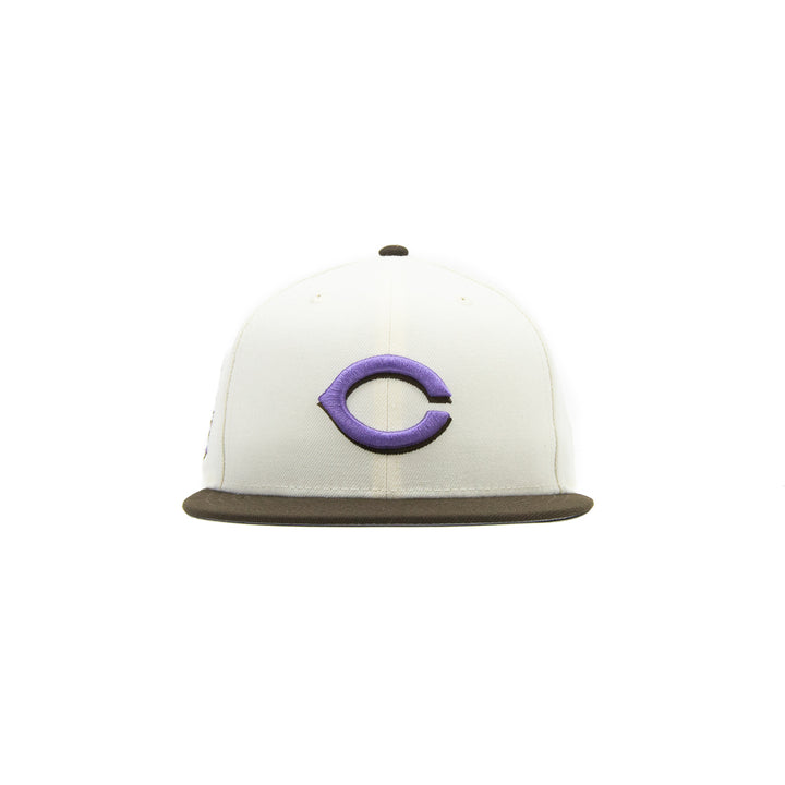 Cincinnati Reds 2003 Fitted Cap (Chrome/Brown/Lavender)