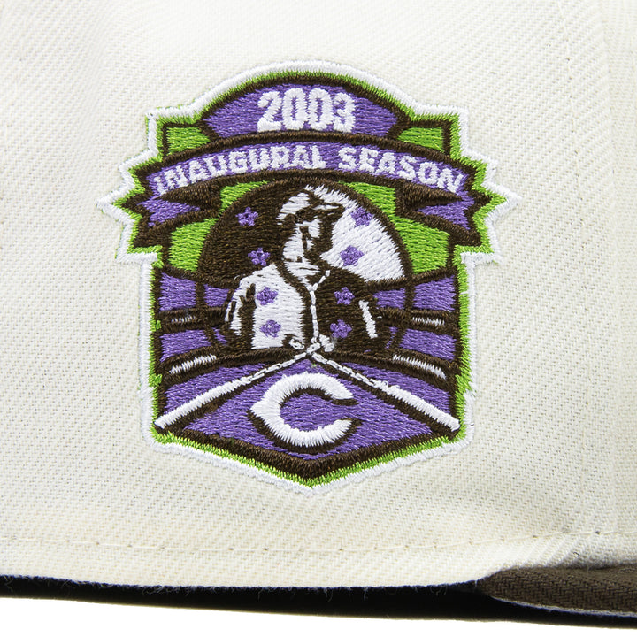 Cincinnati Reds 2003 Fitted Cap (Chrome/Brown/Lavender)