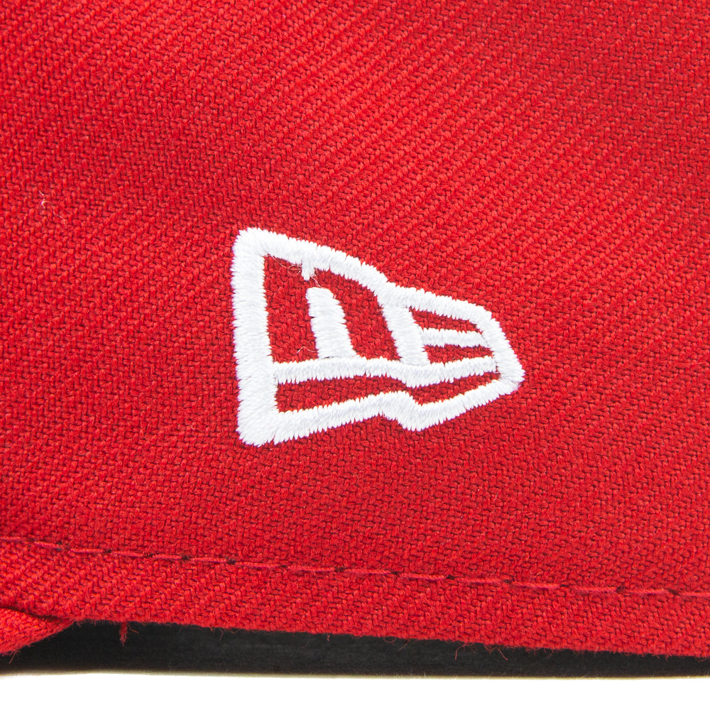 Cincinnati Reds 1990 World Series Logo History Fitted Cap (Red)