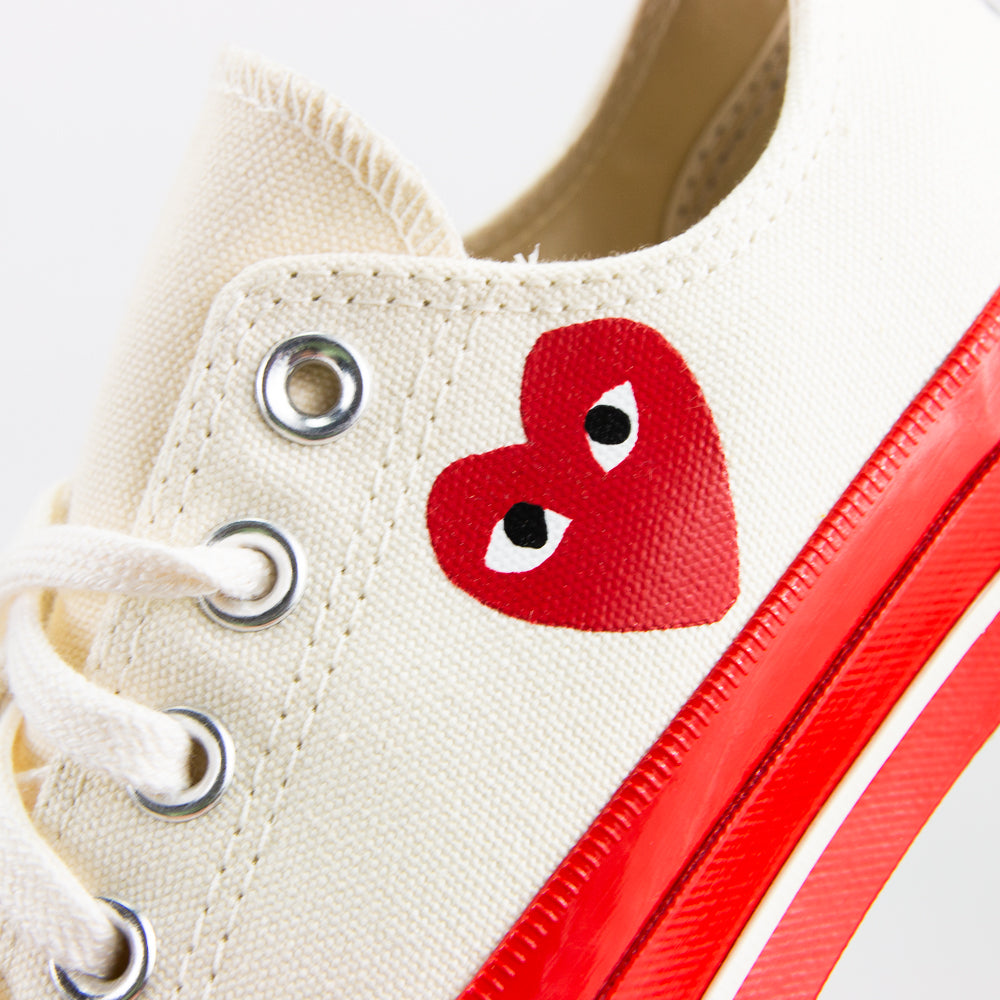 Comme des Garcons Play x Converse Chuck 70 Ox (Pristine/Red)