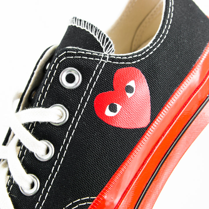 Comme des Garcons Play x Converse Chuck 70 Ox (Black/Red)