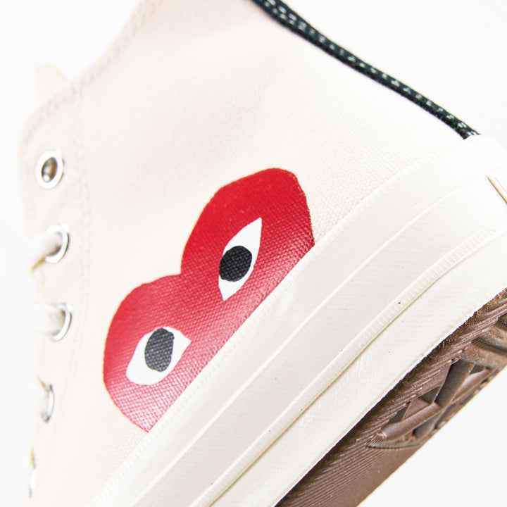 Comme des Garcons Play x Converse Chuck 70 Hi (Milk White)