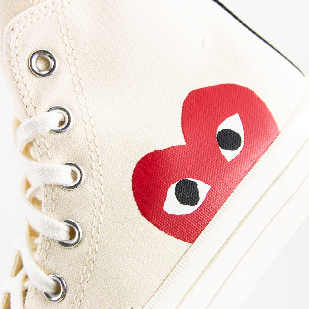 Comme des Garcons Play x Converse Chuck 70 Hi (Milk White)