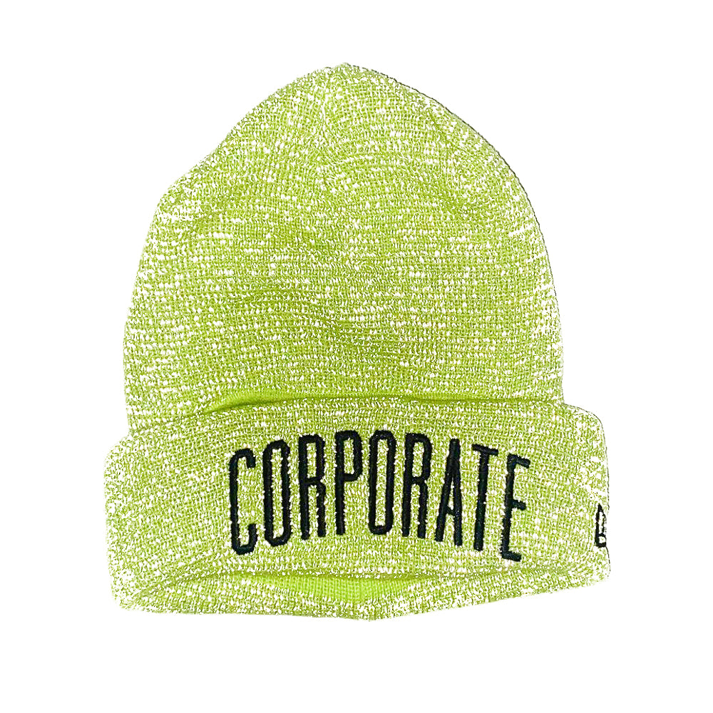 Corporate Reflective Camp-Out Beanie 2.0 (Lime)