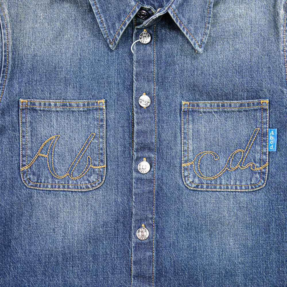 Abcd. Denim Work Shirt (Medium Dirty Blue)