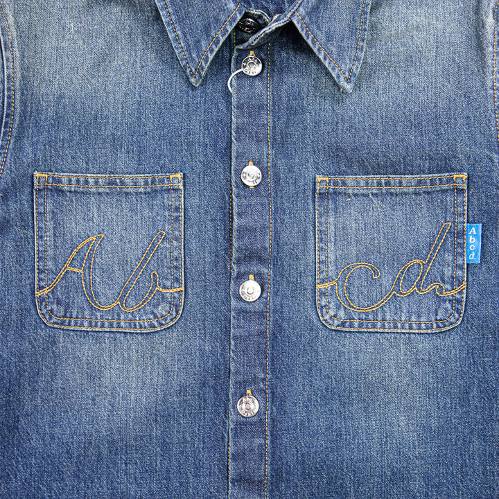 Abcd. Denim Work Shirt (Medium Dirty Blue)