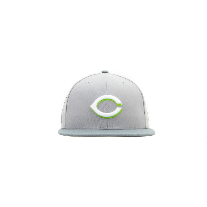 Cincinnati Reds Fountain Fitted Cap (Grey/Green Bean)