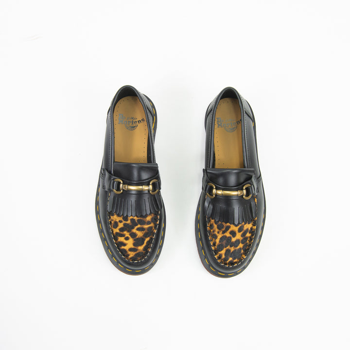 Adrian Snaffle Dress Shoe (Black/Micro Leopard)