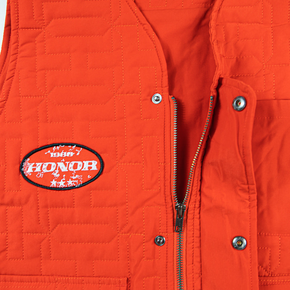 H Quilted Vest (Orange)