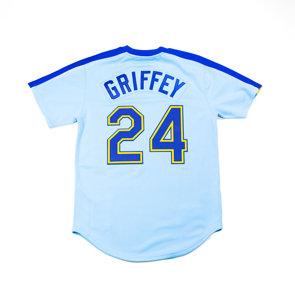 2010 Ken Griffey Jr. Turn Back The Clock Mariners Authentic Jersey (Lt. Blue)