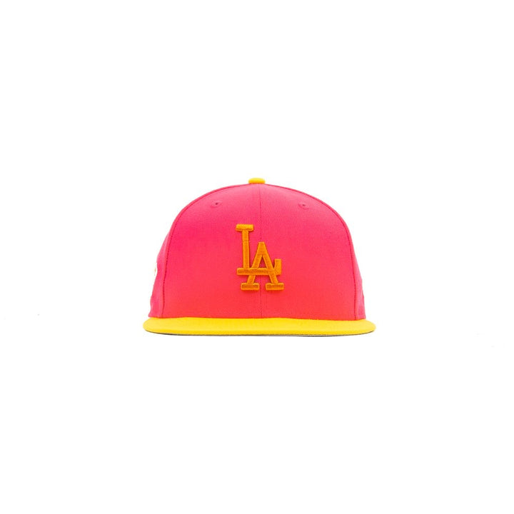 Los Angeles Dodgers 1988 World Series Fitted Cap (Energy/Canary Yellow)