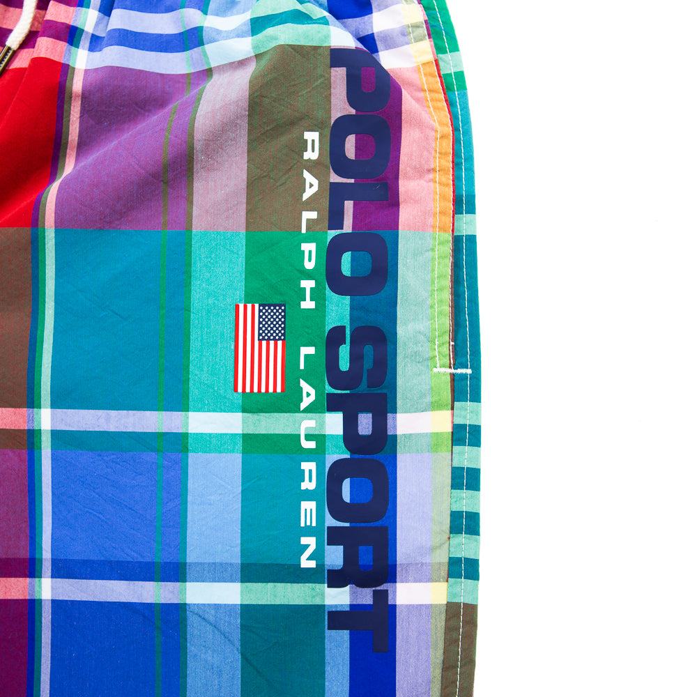 Traveler Swim Short (Red Multi/Madras)