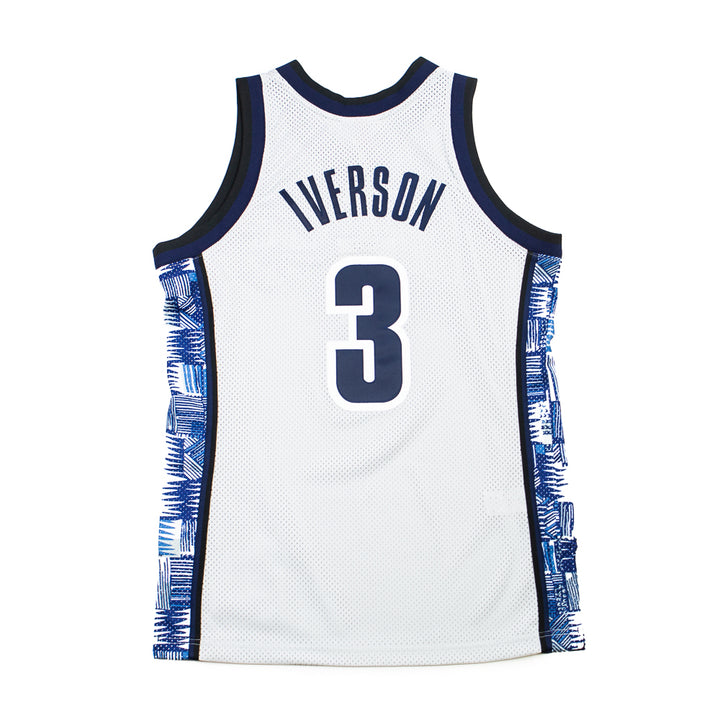 95-96 Georgetown Allen Iverson Authentic Jersey (Grey)