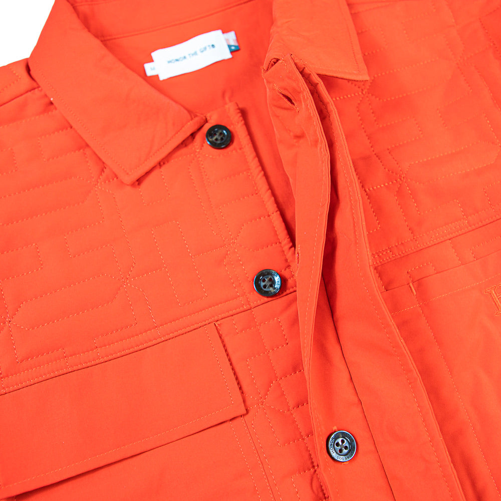 H Quilted Jacket (Orange)