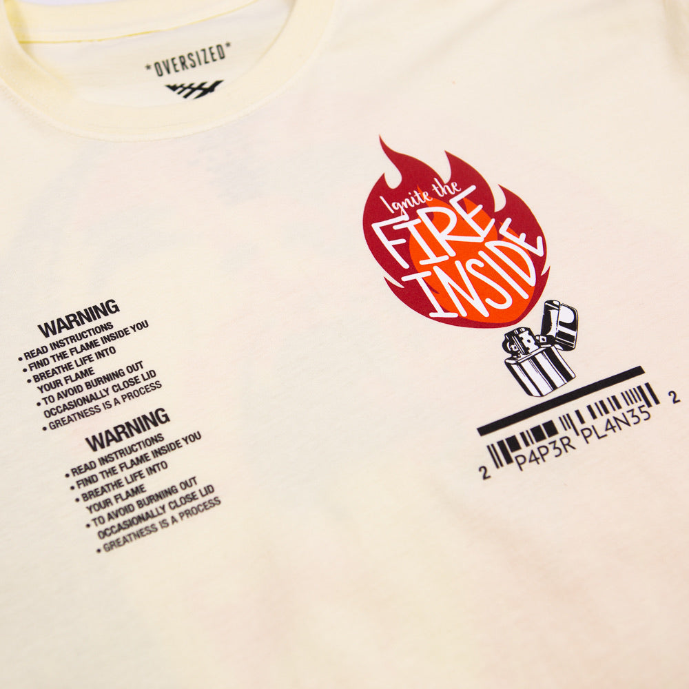 Fire Inside Tee (Ivory)