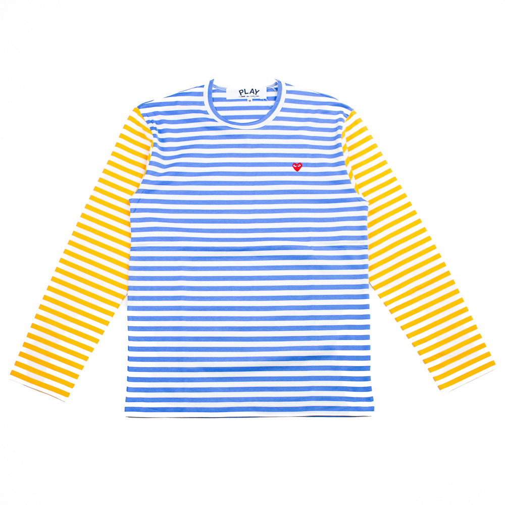 Bi-Coloured Striped Shirt (Blue/Yellow)