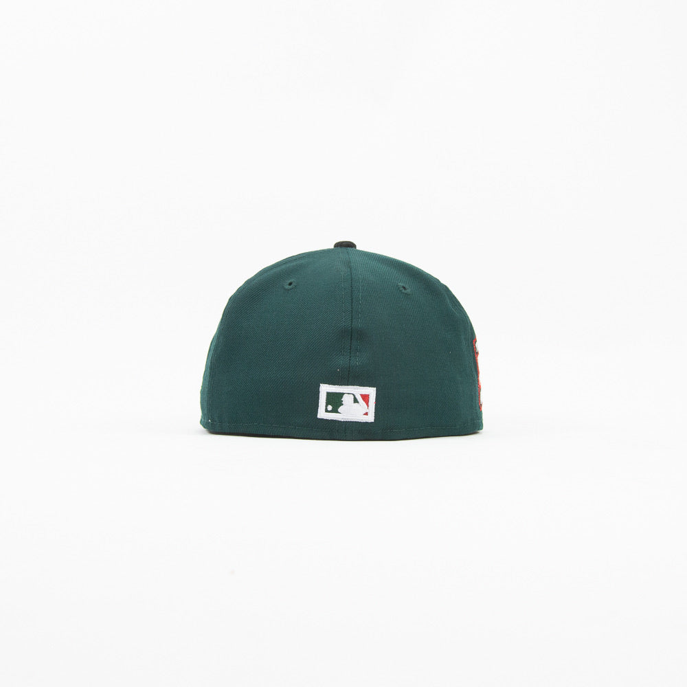 Cincinnati Reds Fitted Cap (Dark Green/Black Corduroy)