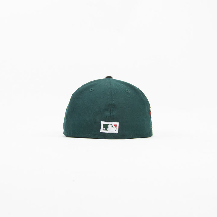 Cincinnati Reds Fitted Cap (Dark Green/Black Corduroy)