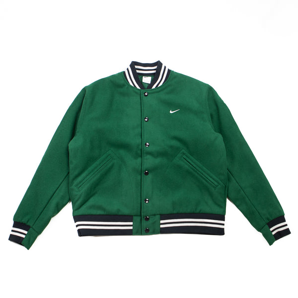 Nike Sportswear Authentics Men's Varsity Jacket (Gorge Green/White)