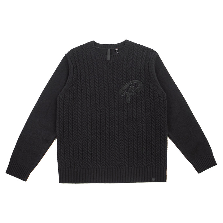 Cable Sweater (Black)