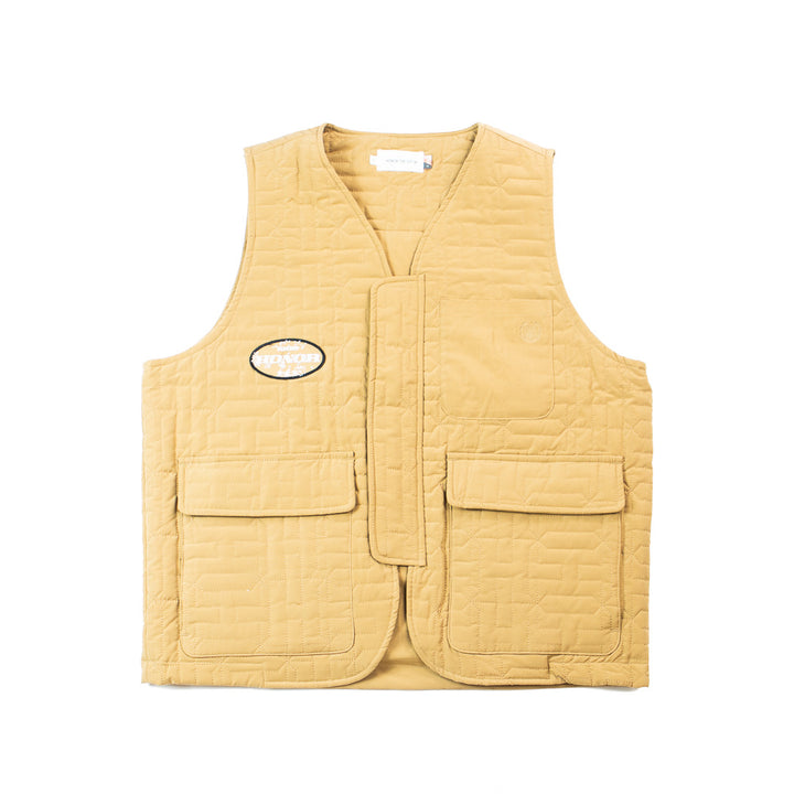 H Quilted Vest (Khaki)