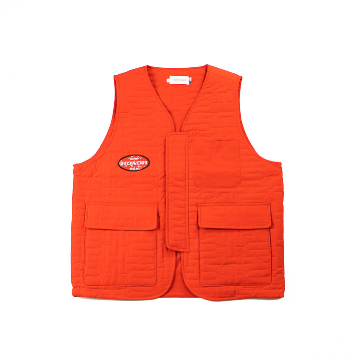 H Quilted Vest (Orange)