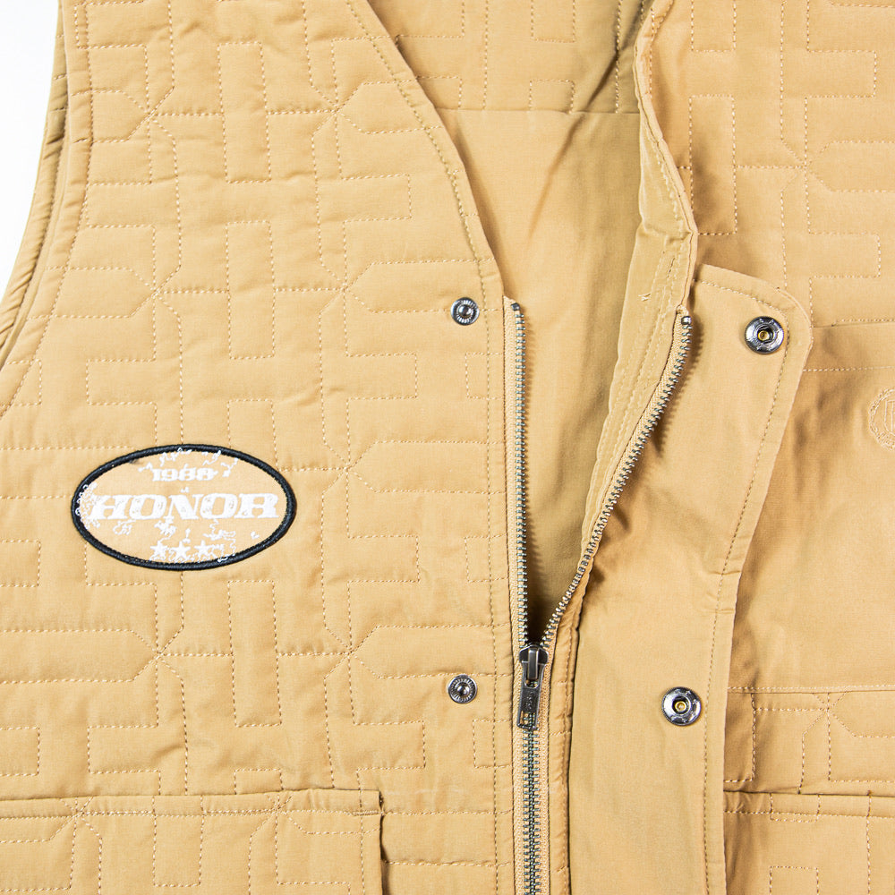 H Quilted Vest (Khaki)