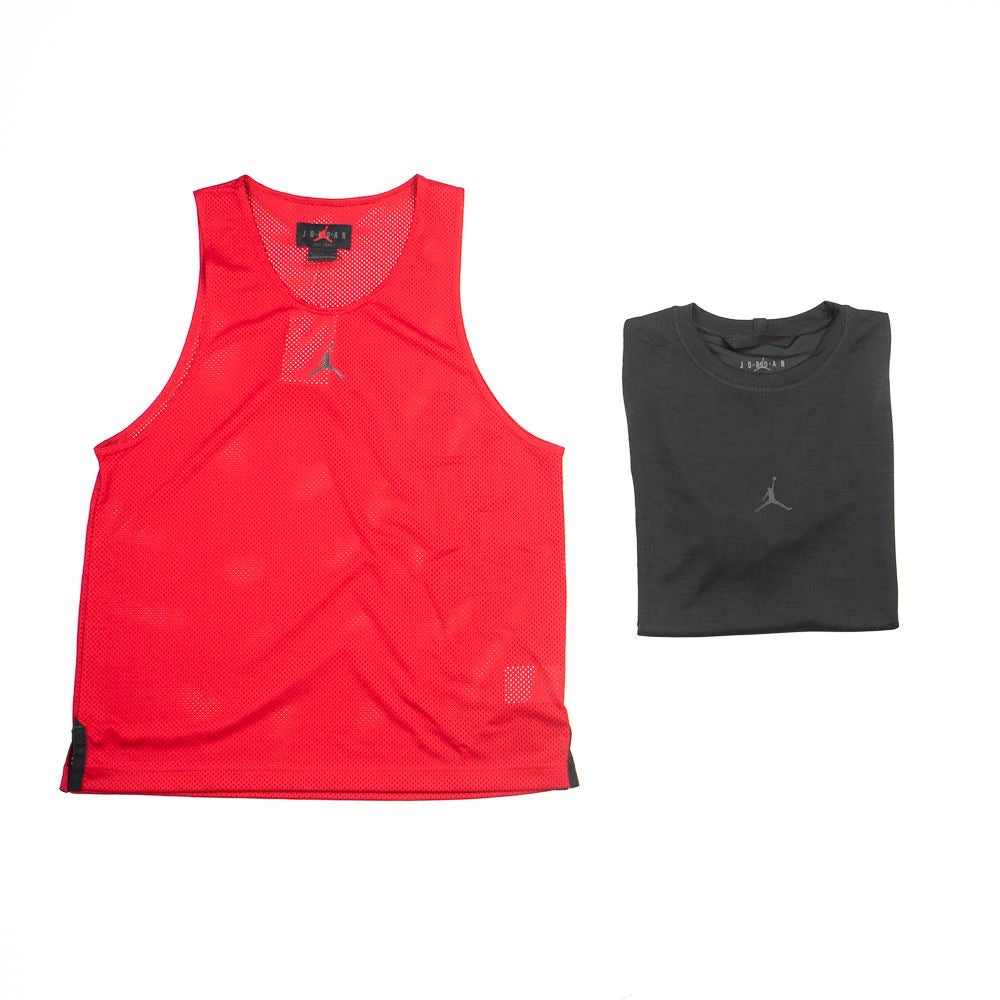 Jordan Dri-FIT Sport Tank-Tee (Black/Carbon Heather/Gym Red)