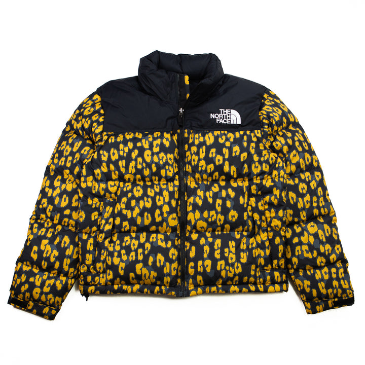 W Print Nuptse Jacket (Yellow/Leopard)