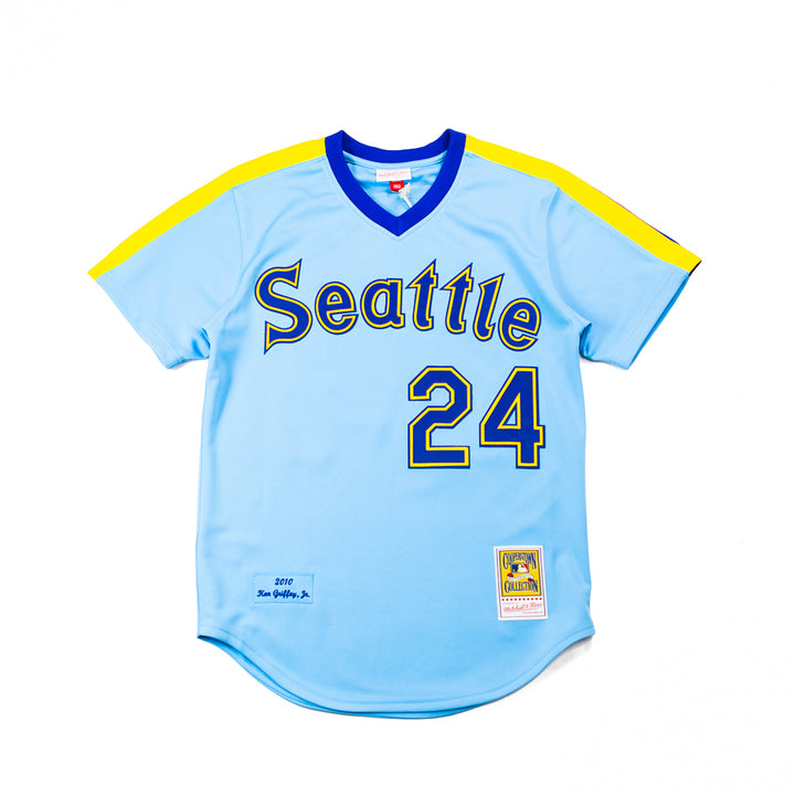 2010 Ken Griffey Jr. Turn Back The Clock Mariners Authentic Jersey (Lt. Blue)