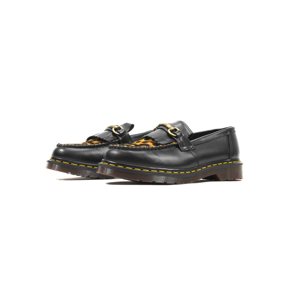 Adrian Snaffle Dress Shoe (Black/Micro Leopard)