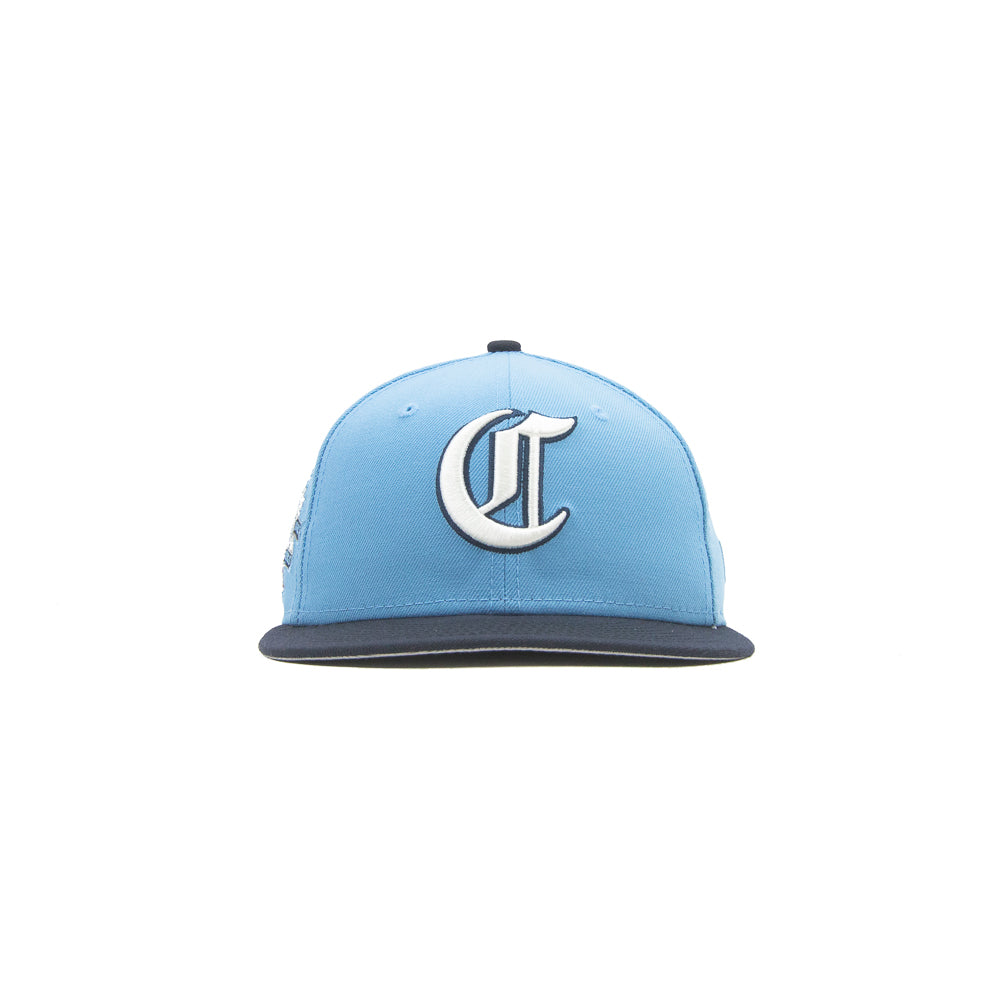 Cincinnati Reds 150th Anniversary Fitted Cap (Sky Blue/Navy)