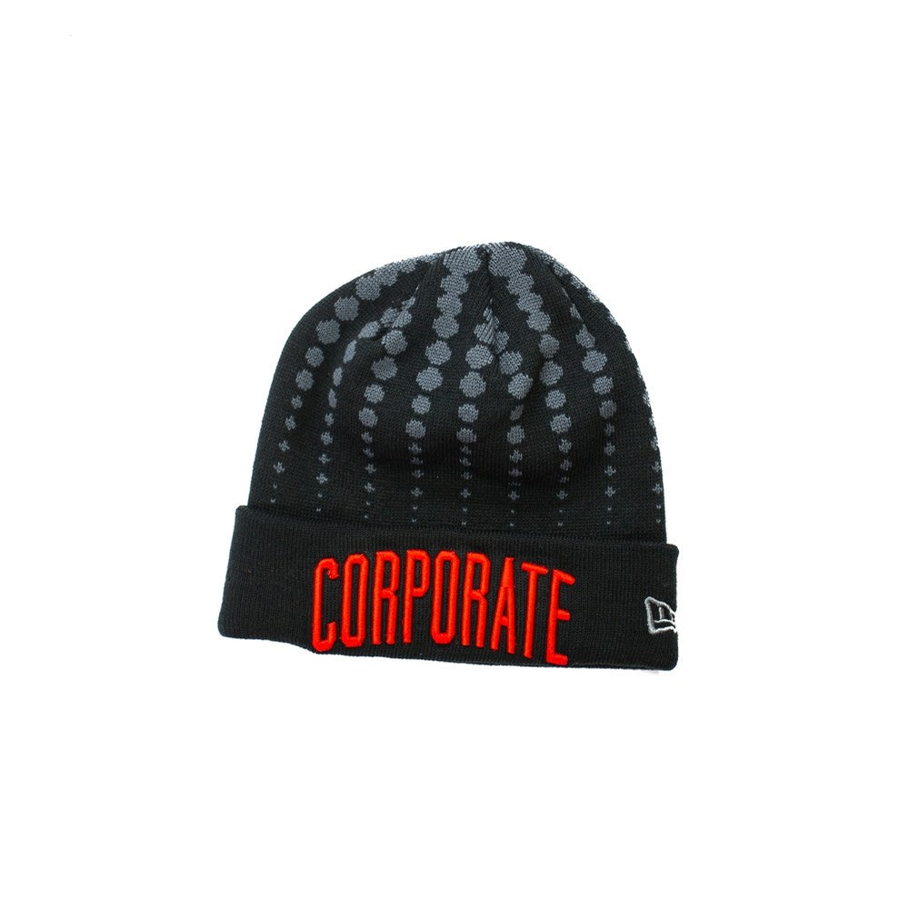 Dotted Beanie (Black/Red)