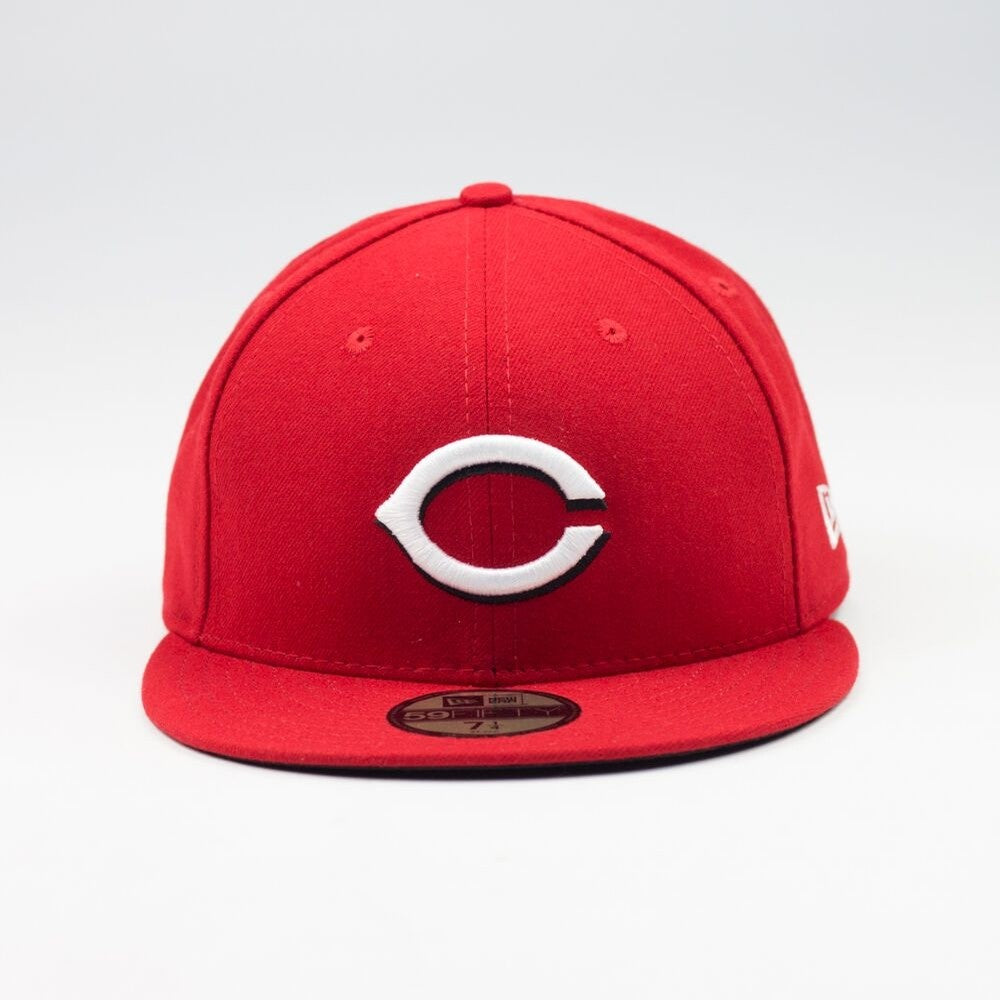 Cincinnati Reds Fitted Cap (Red/White)